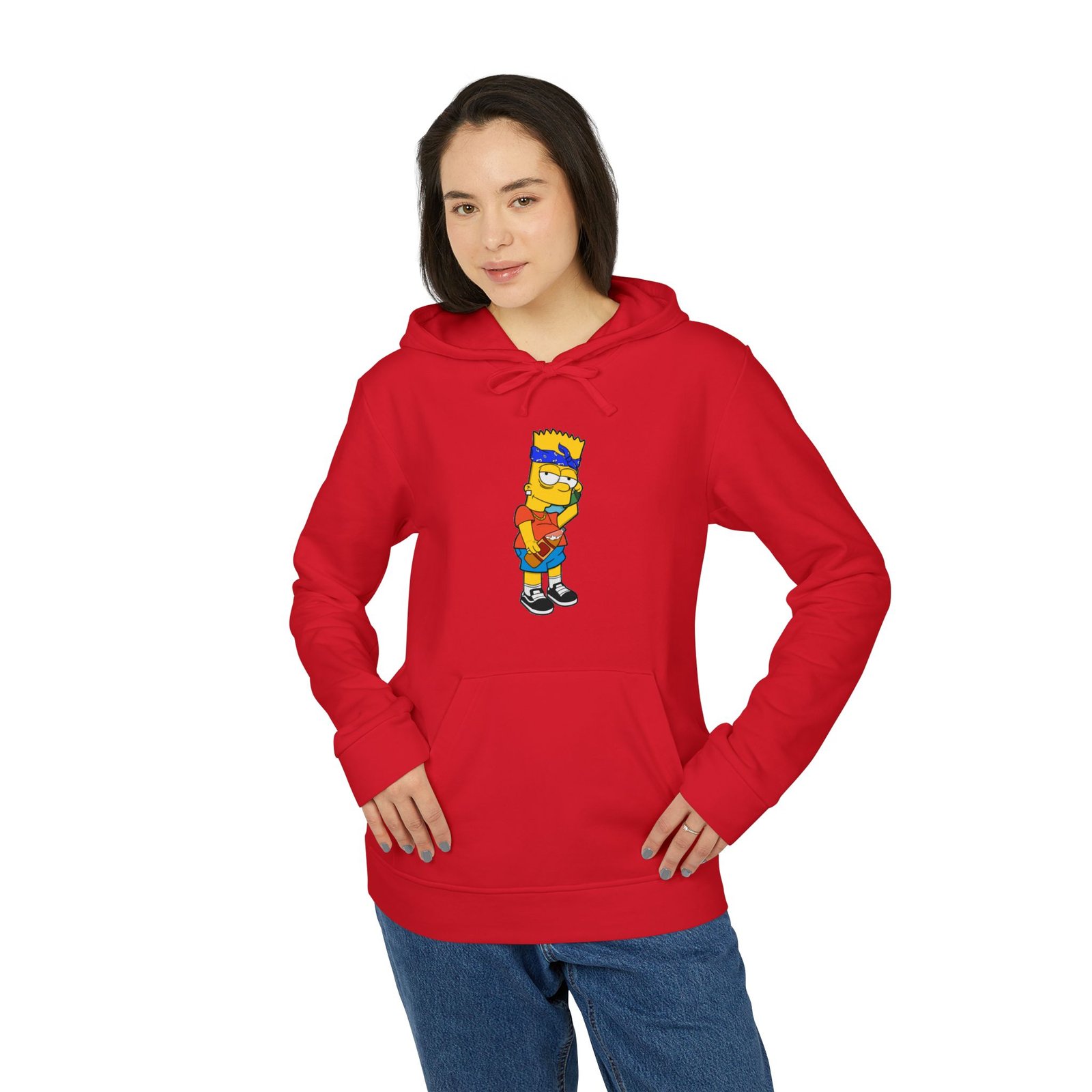 Bart Simpson Streetwear Adidas Fleece Hoodie - Image 3