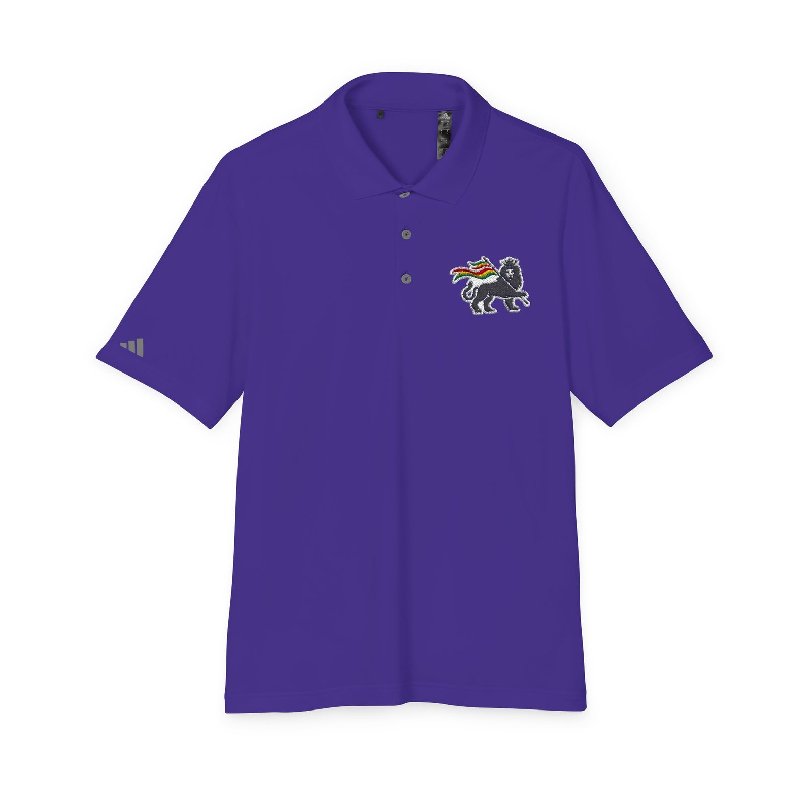 Rasta Lion Of Judah Adidas Performance Polo Shirt - Image 29