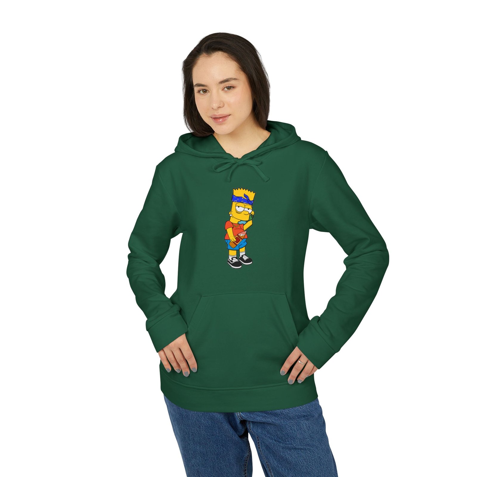 Bart Simpson Streetwear Adidas Fleece Hoodie - Image 19