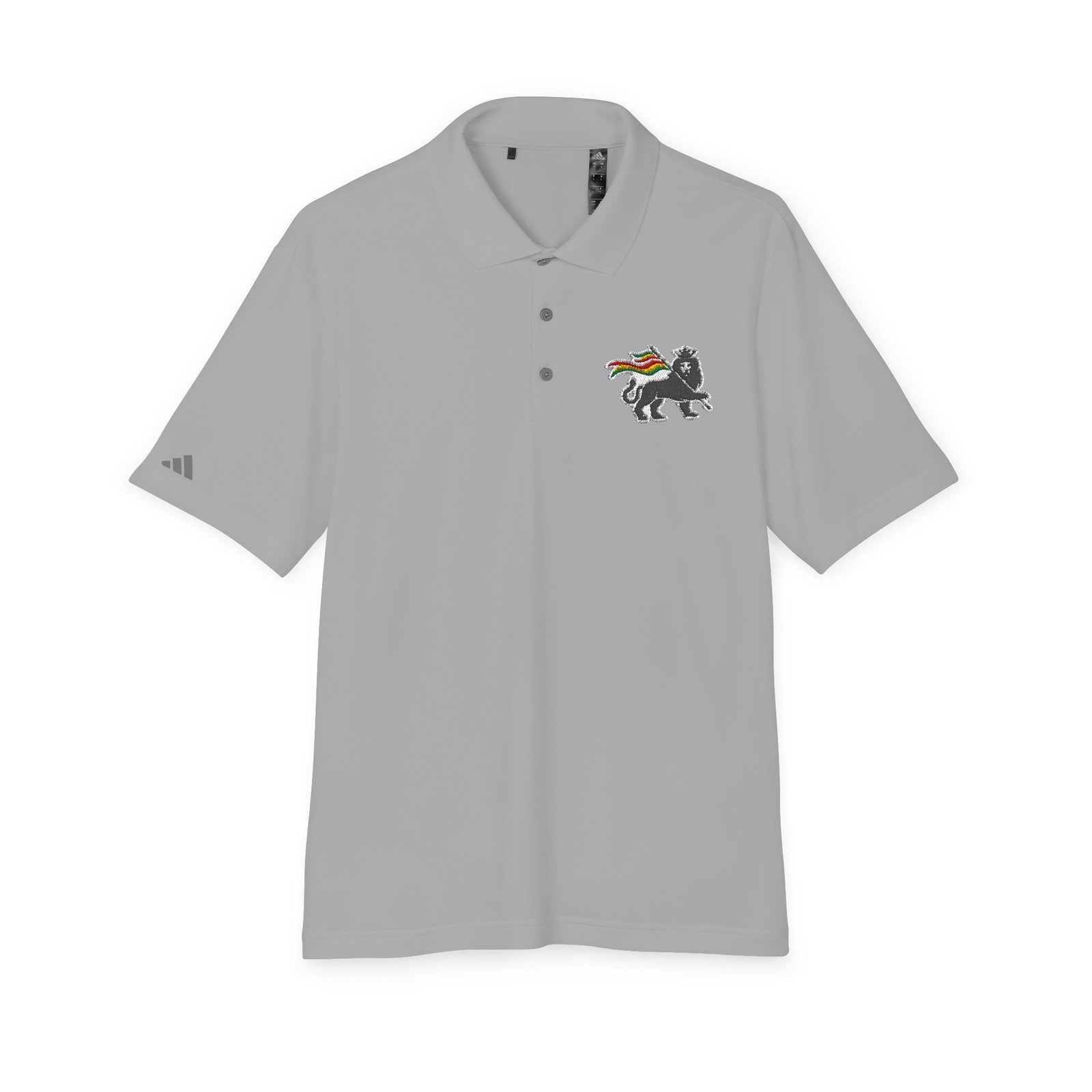 Rasta Lion Of Judah Adidas Performance Polo Shirt - Image 25