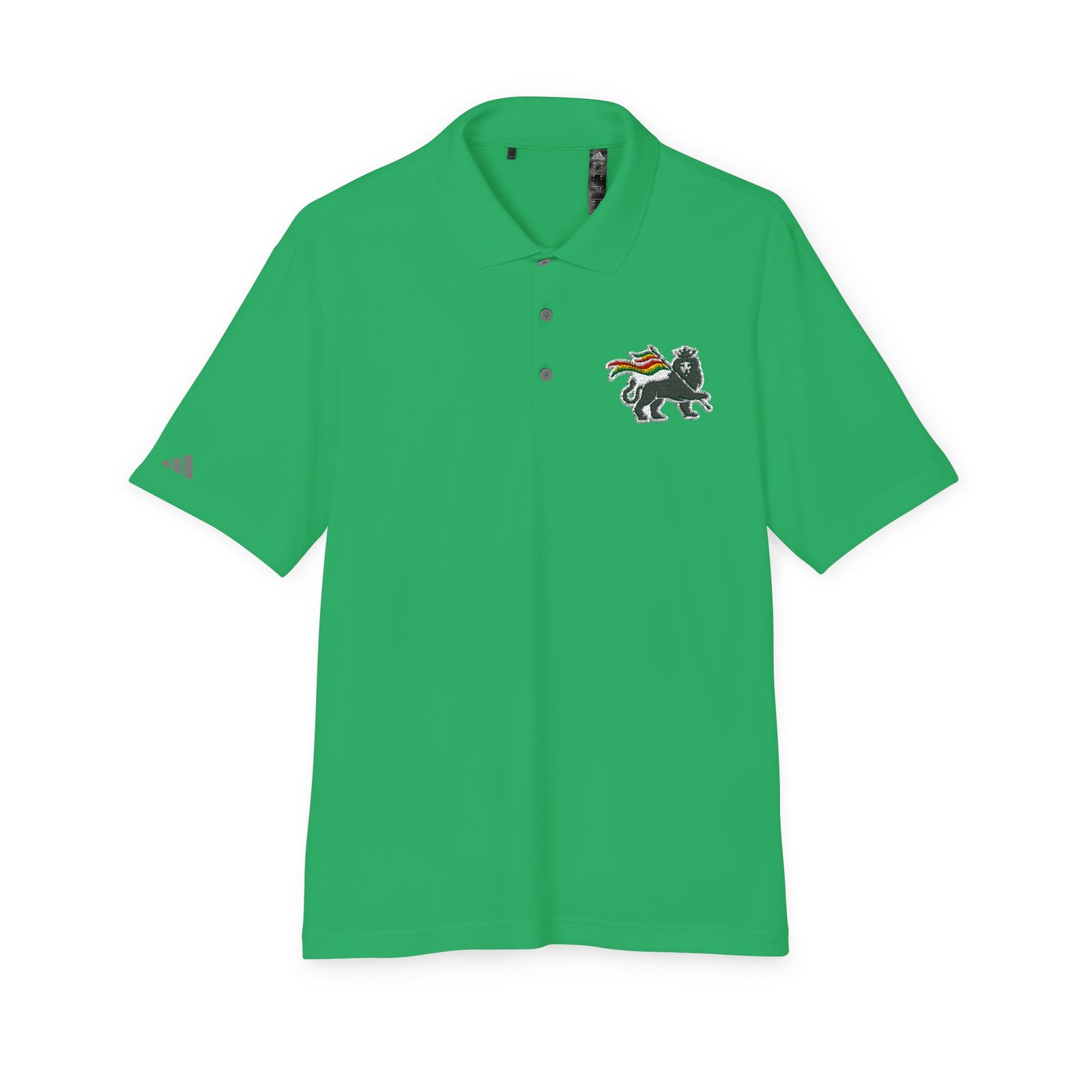 Rasta Lion Of Judah Adidas Performance Polo Shirt - Image 13