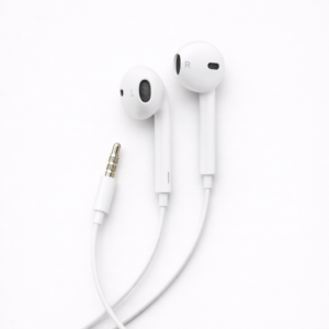 3.5mm Jack Wired In-Ear Headphones Universal White 1.2M