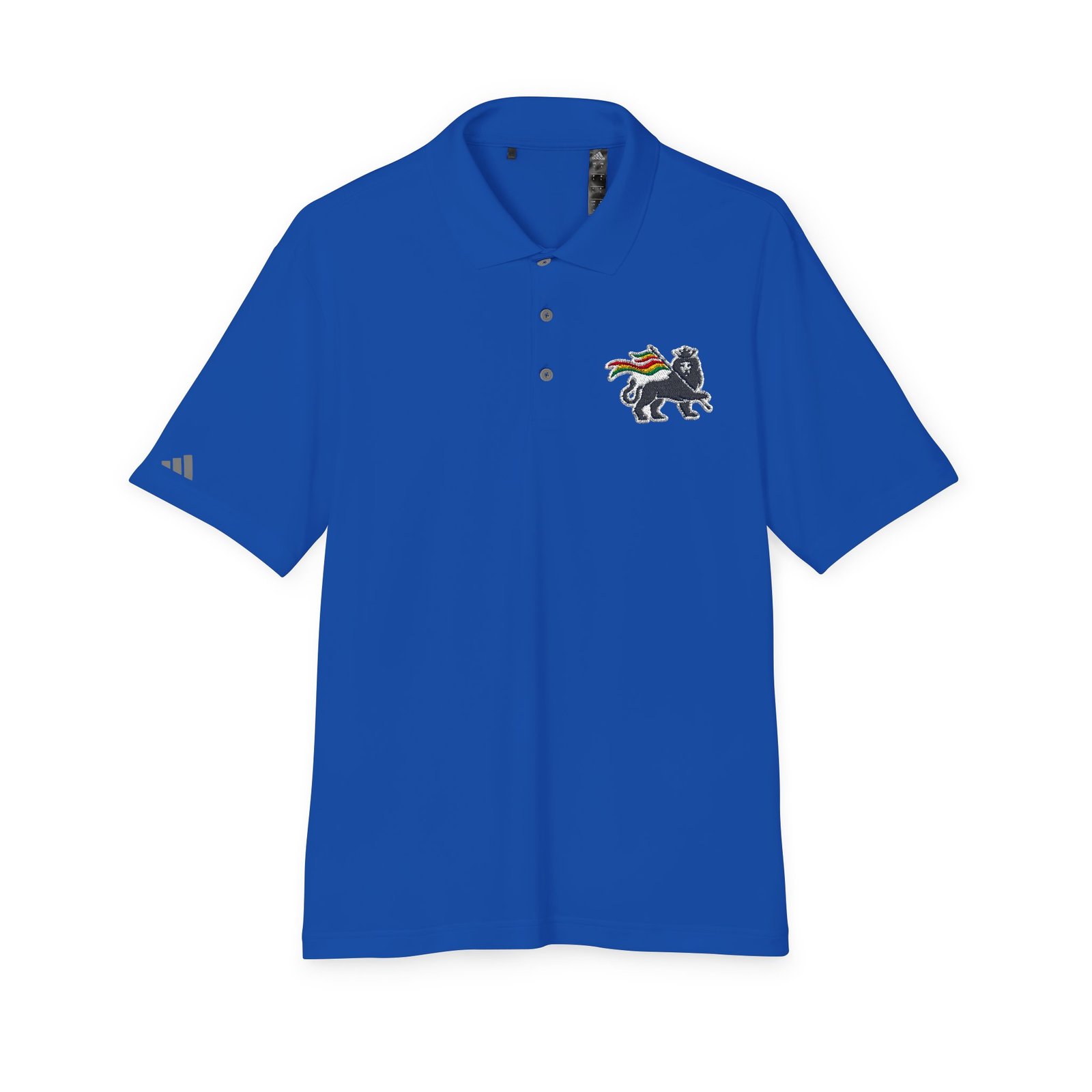 Rasta Lion Of Judah Adidas Performance Polo Shirt - Image 21