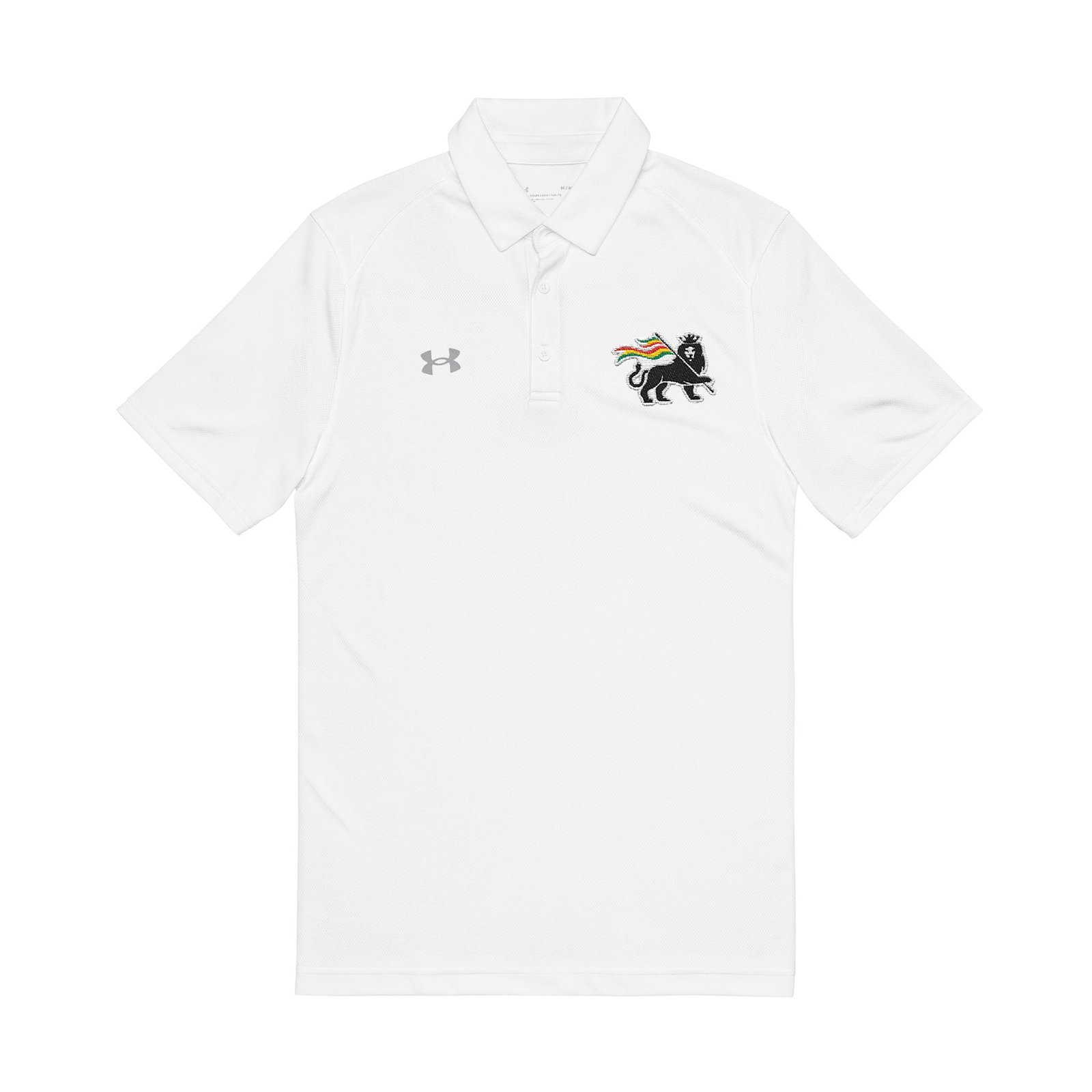 Rasta Lion Of Judah Under Armour® Men’s Polo - Image 2