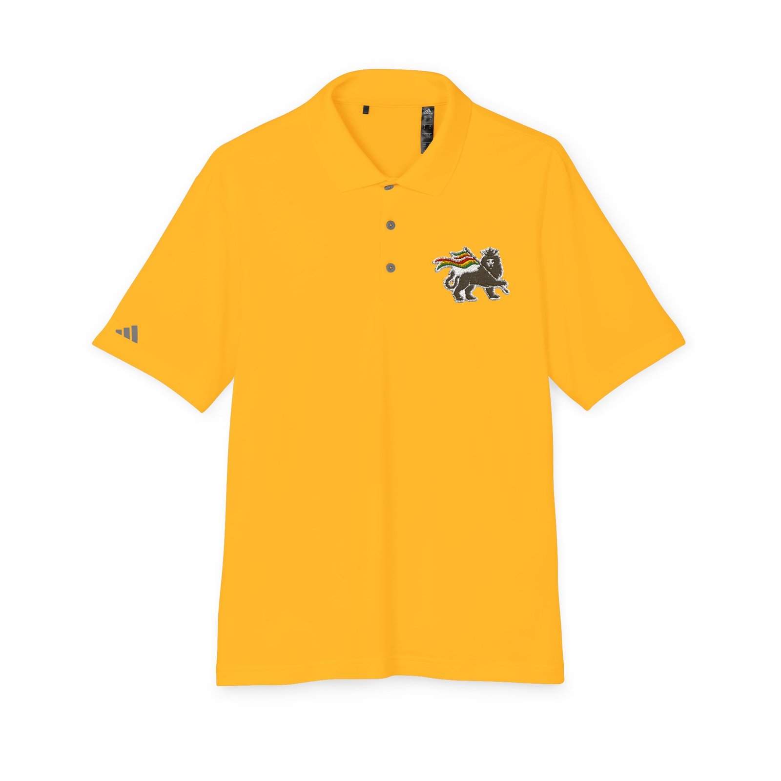 Rasta Lion Of Judah Adidas Performance Polo Shirt - Image 9