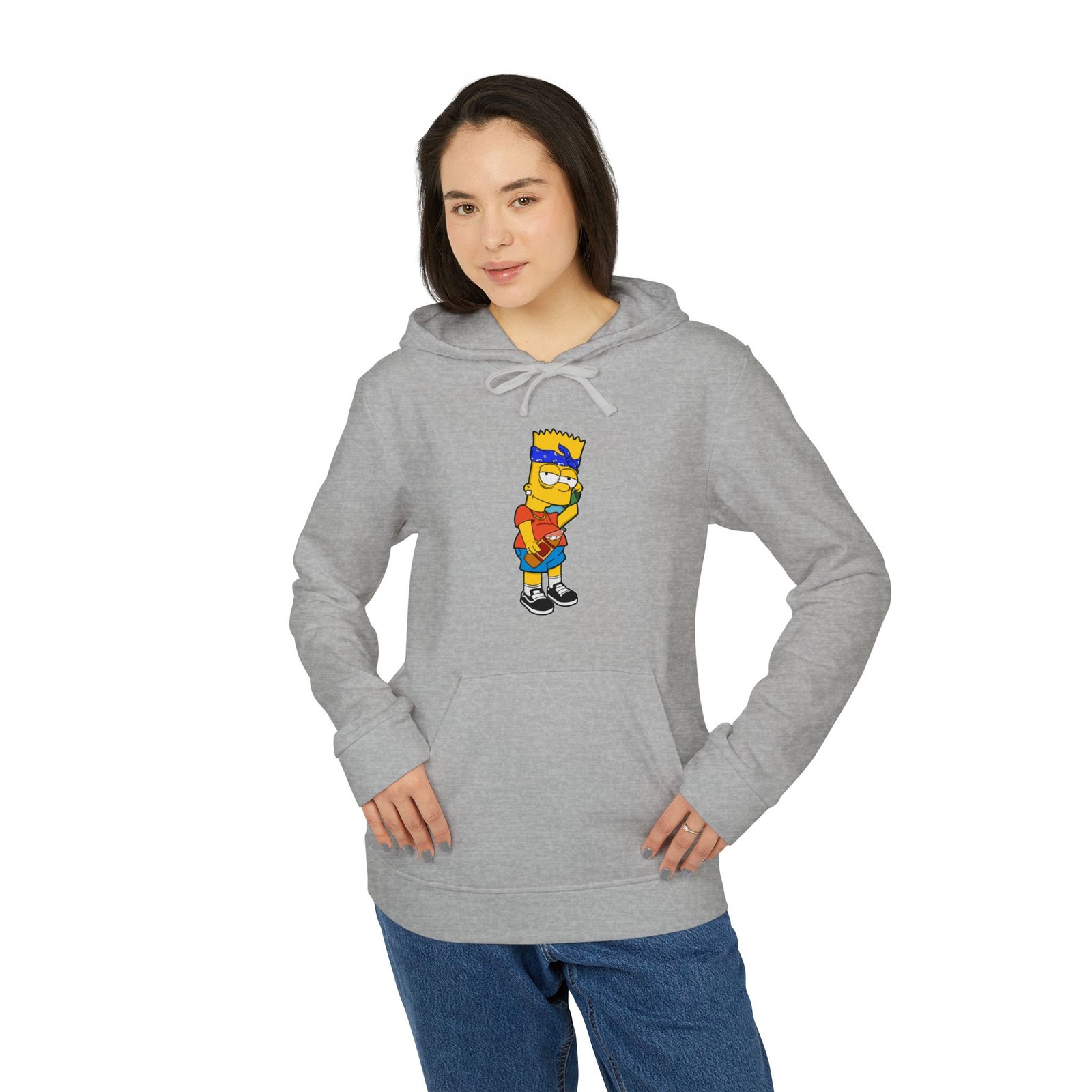 Bart Simpson Streetwear Adidas Fleece Hoodie - Image 15
