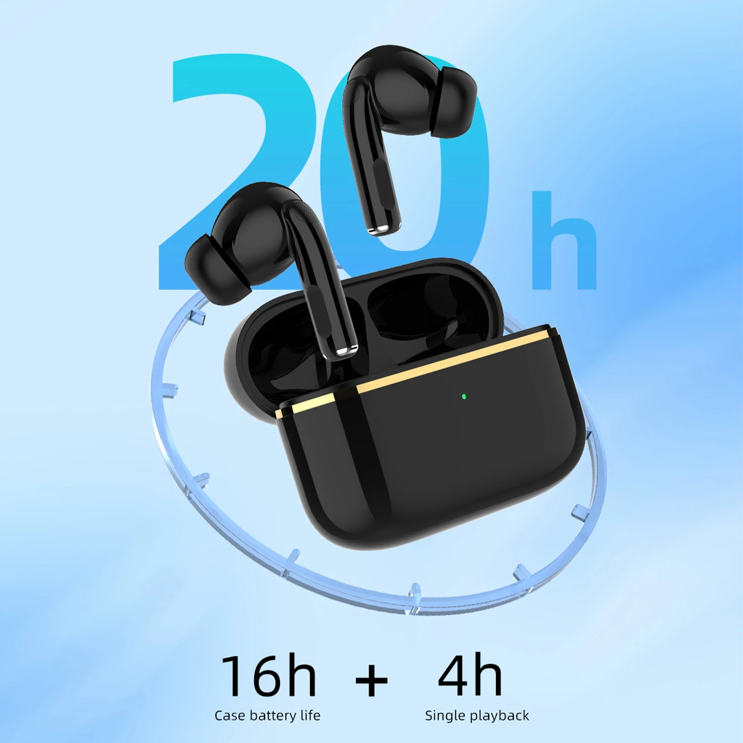 iPhone EarBuds Wireless Bluetooth EarBuds In-Ear Headphones with USB-C Charging Case White - Image 7