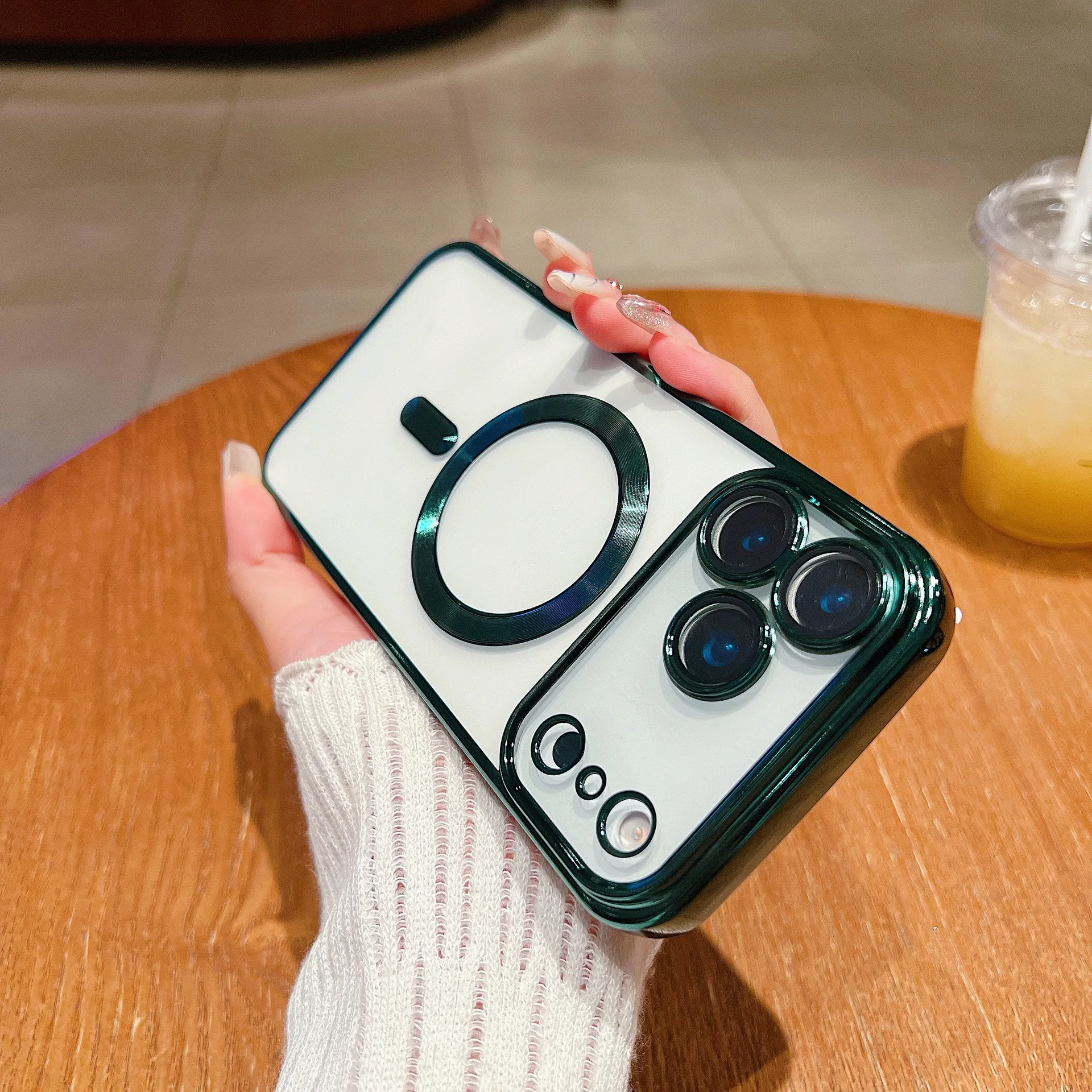 iPhone Clear Magnetic MagSafe Case with Camera Protector - Image 9