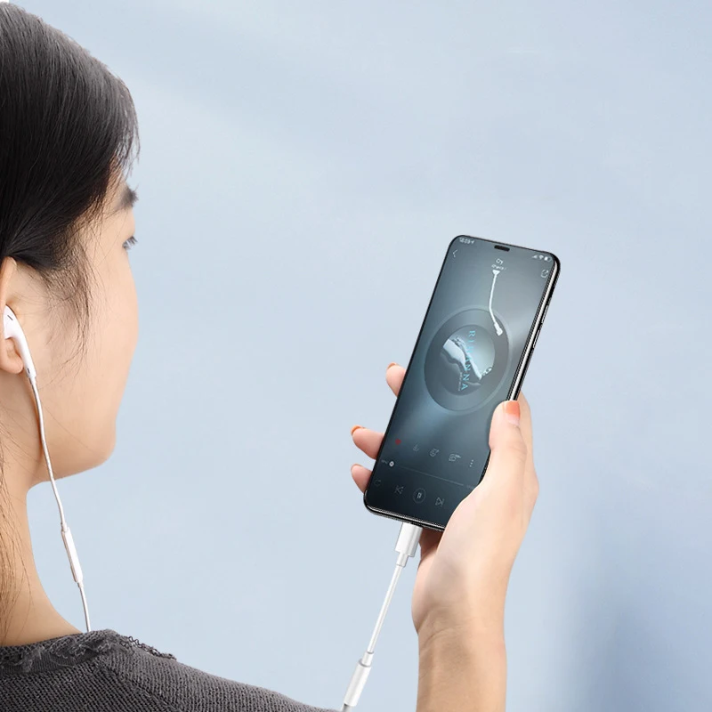 iPhone 3.5mm to Lightning Audio Jack Headphone Adapter Universal White - Image 5