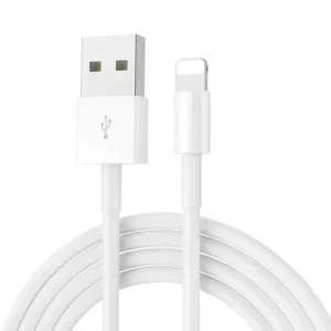iPhone USB-A to Lightning Charger Cable 2A White 1M