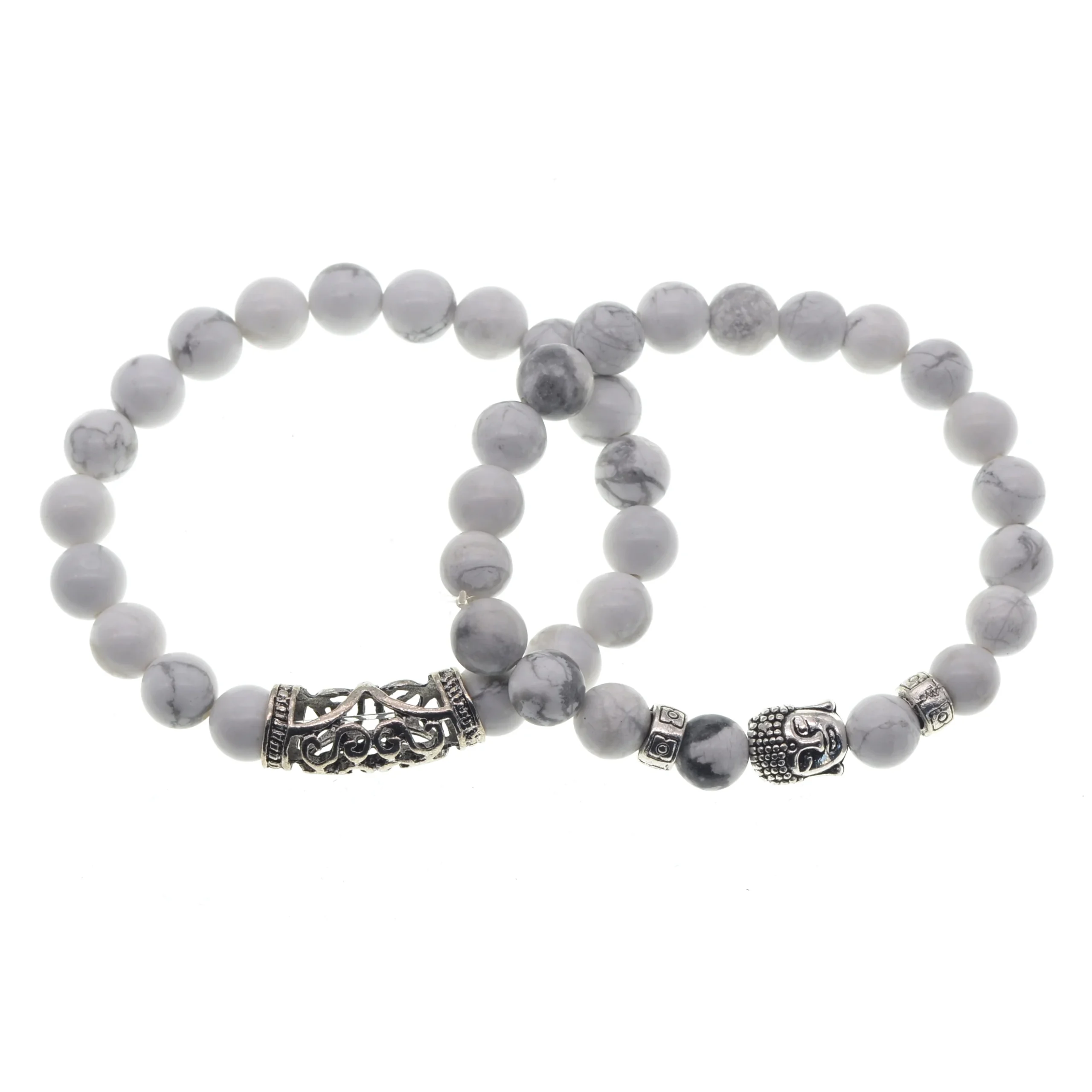 Natural Gemstone Buddha Head Bracelet Healing Reiki Bracelet Bangles 8 mm Beads - Image 8