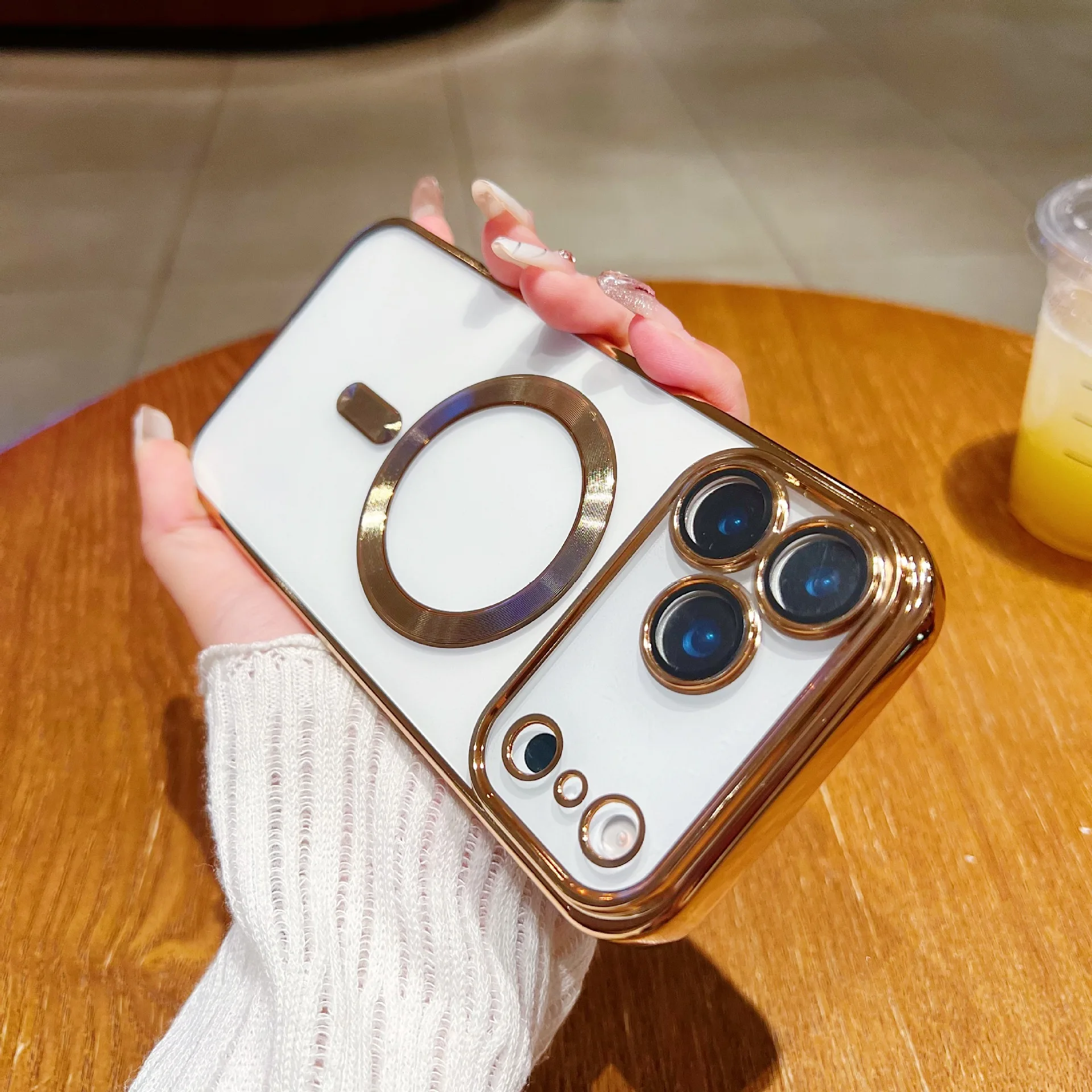 iPhone Clear Magnetic MagSafe Case with Camera Protector - Image 4