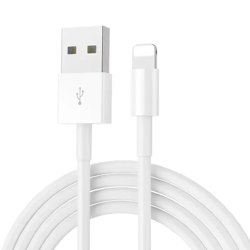 iPhone USB-A to Lightning Charger Cable 2A White 1M - Image 2