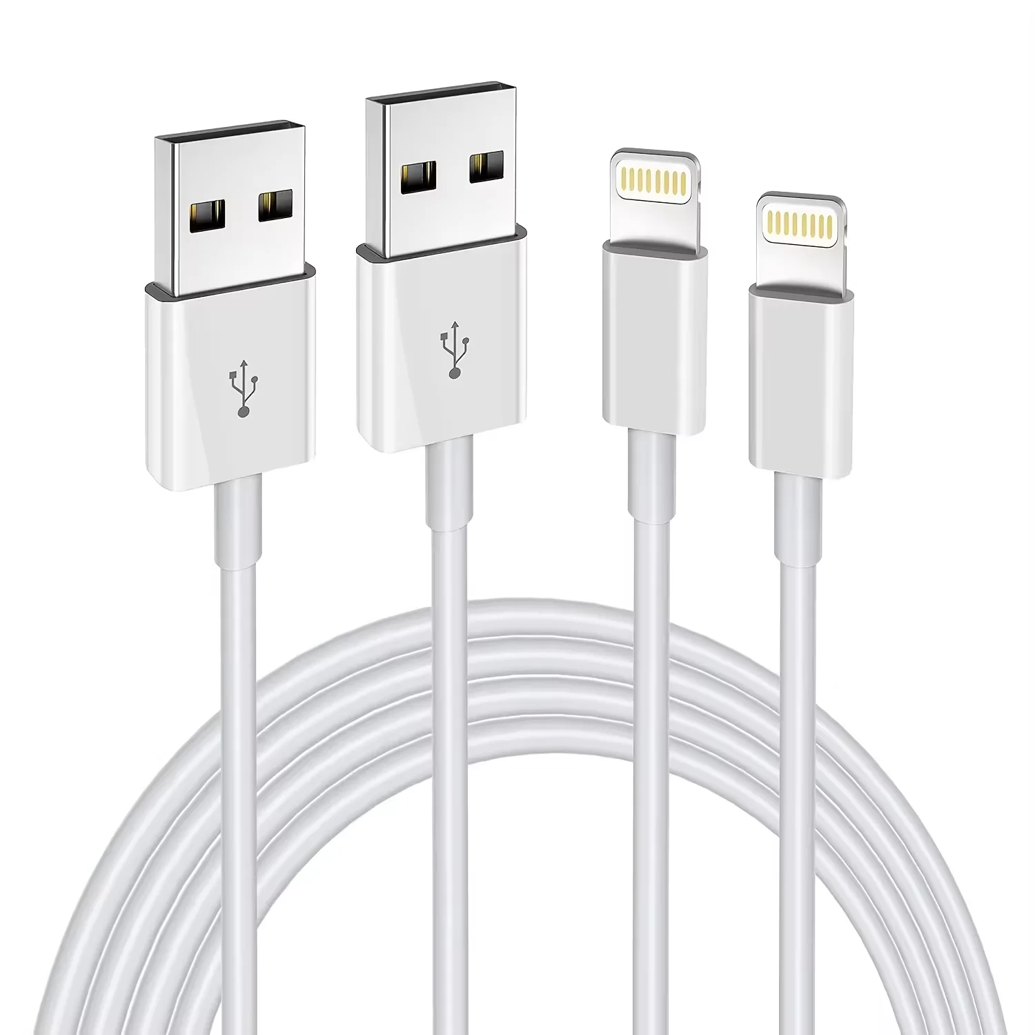 iPhone USB-A to Lightning Charger Cable 2A White 1M - Image 4