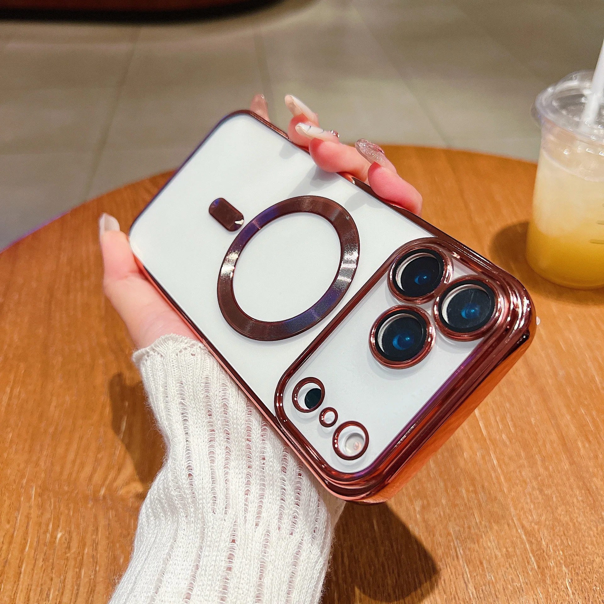 iPhone Clear Magnetic MagSafe Case with Camera Protector - Image 6