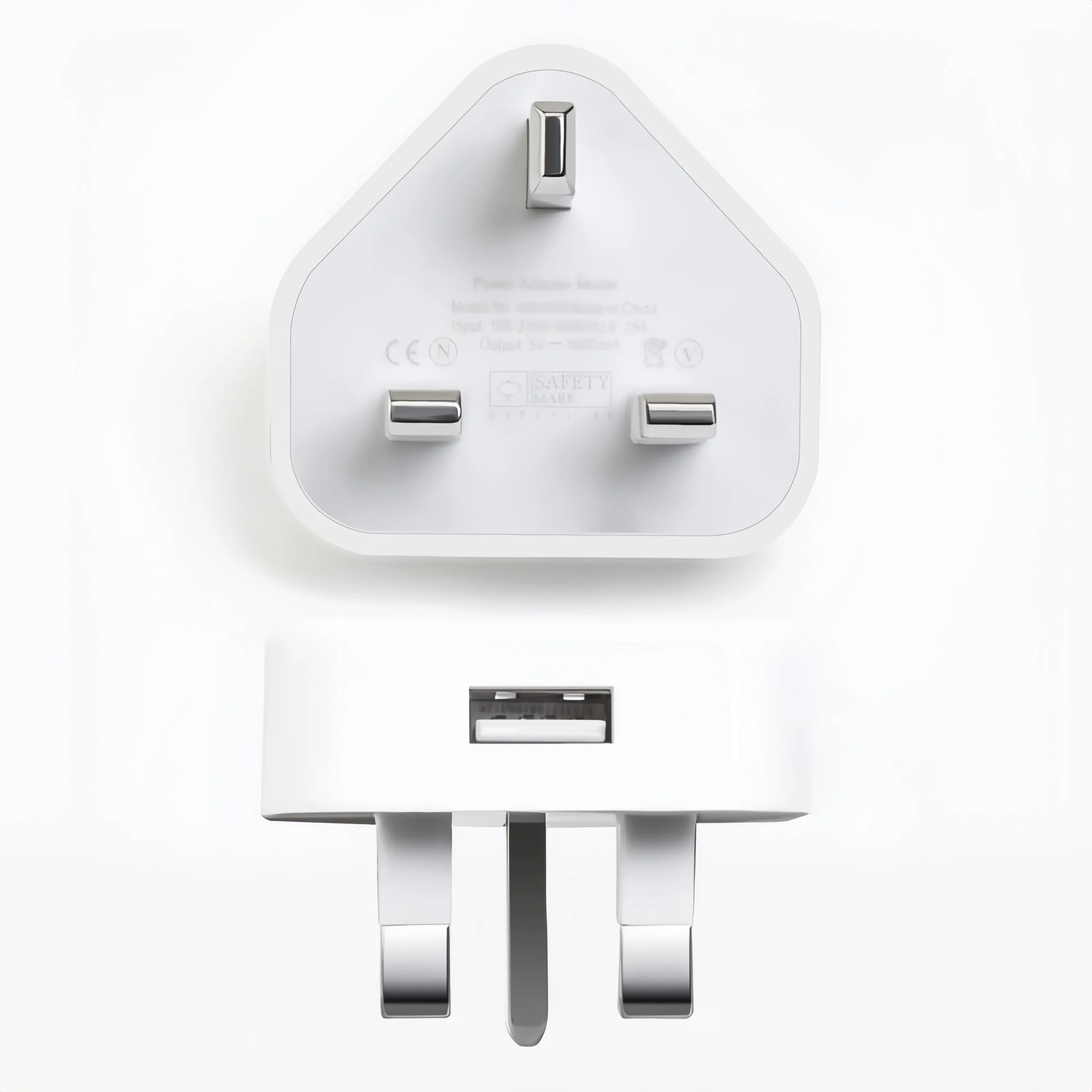 iPhone USB-A Charger Plug Single Port Travel Adapter Universal 5W White 1M