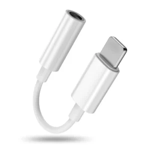 iPhone 3.5mm to Lightning Audio Jack Headphone Adapter Universal White
