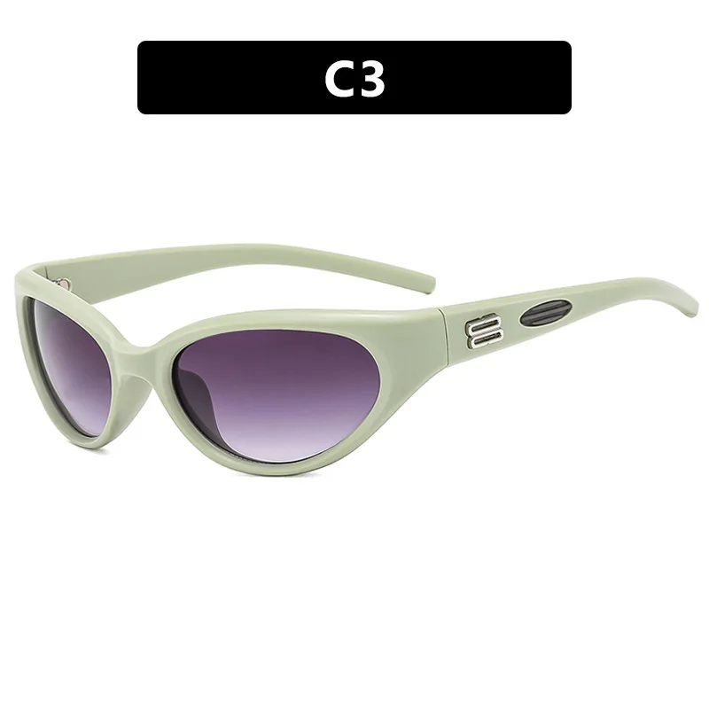 Y2K Designer Mirror Fashion Sunglasses – UV400 Shades – Cycle Sport - Image 9