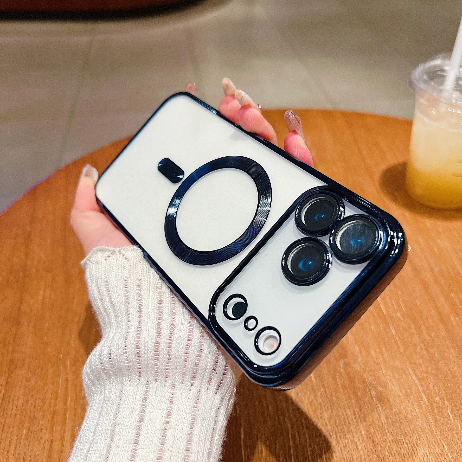 iPhone Clear Magnetic MagSafe Case with Camera Protector - Image 11