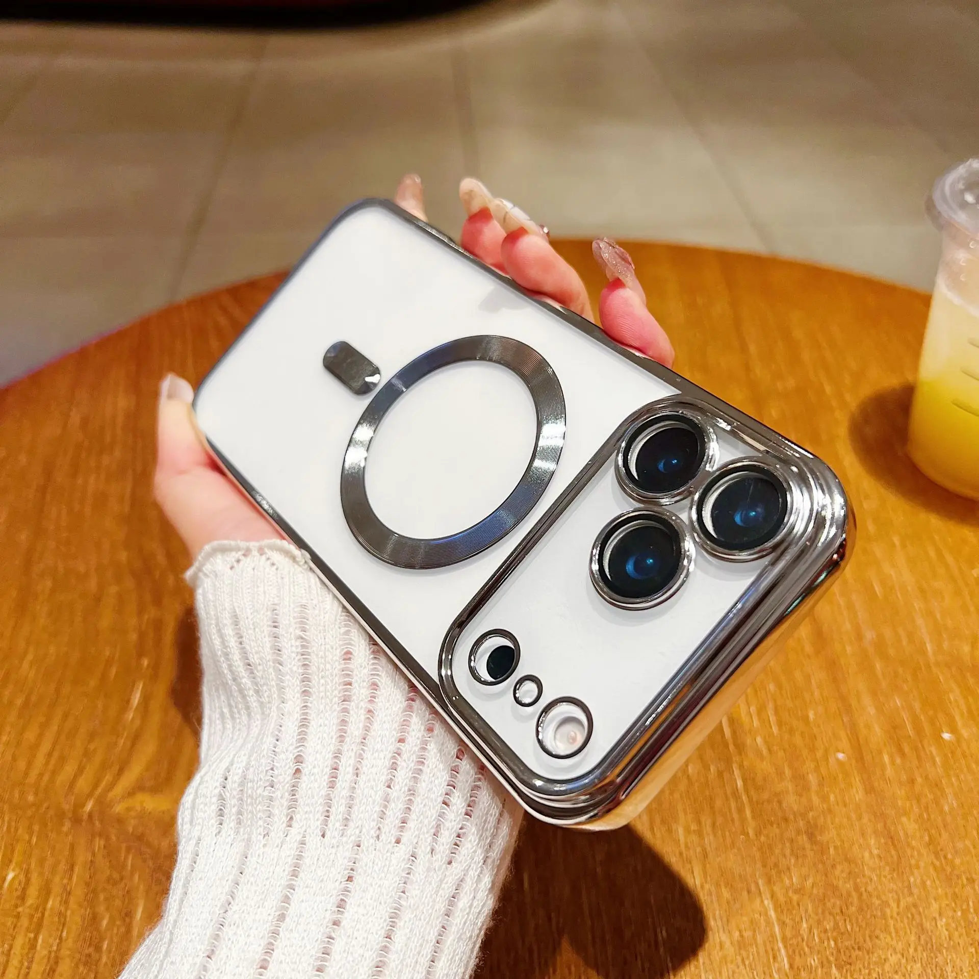 iPhone Clear Magnetic MagSafe Case with Camera Protector - Image 7