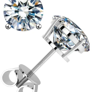 Luxury 925 Sterling Silver VVS D Moissanite Earing Studs