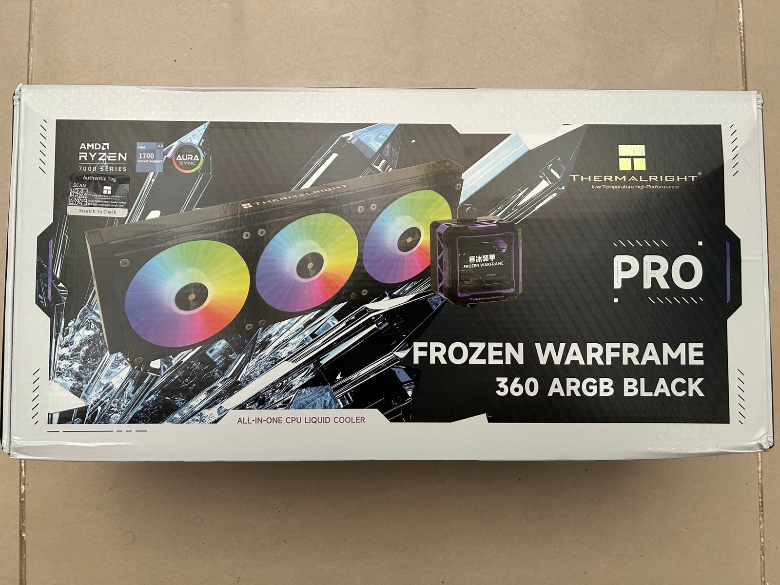 Frozen 360 Hydro Liquid CPU Cooler Black ARGB AIO with IPS LCD Screen - Image 11