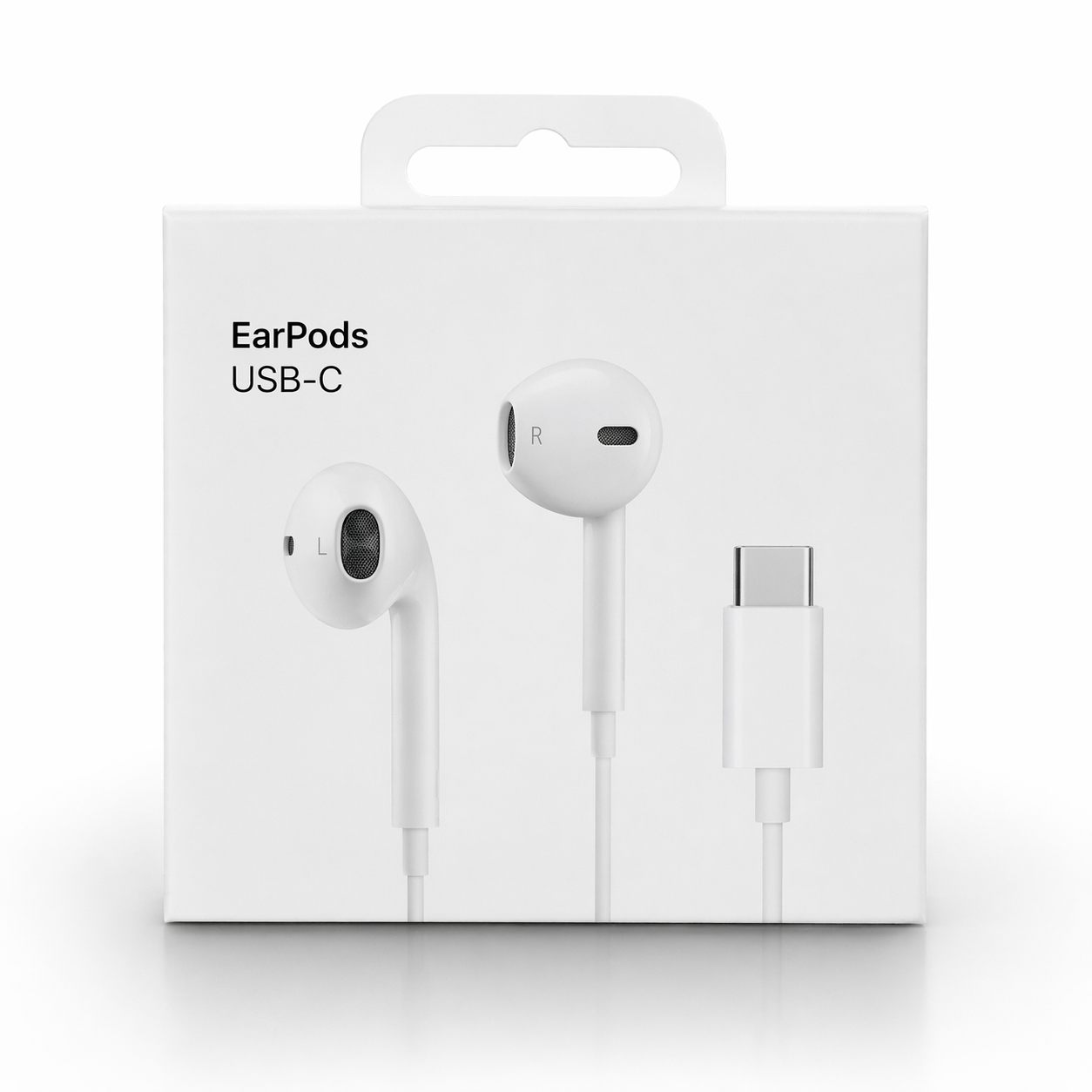 USB-C Wired In-Ear Headphones with Mic – Universal White 1.2M - Image 2
