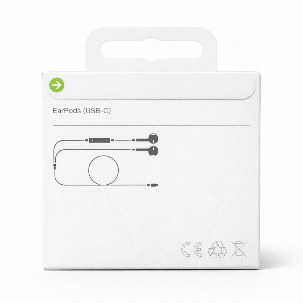 USB-C Wired In-Ear Headphones with Mic – Universal White 1.2M - Image 3