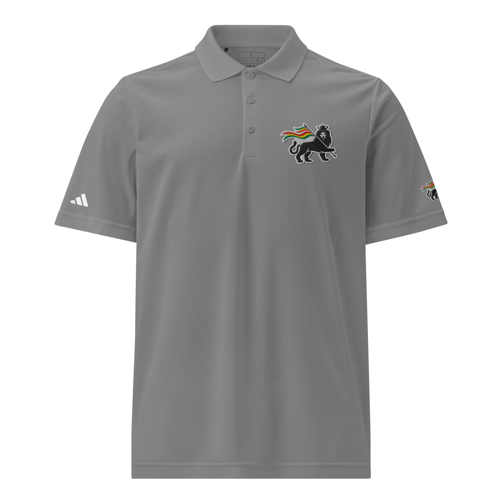 Rasta Lion Of Judah Adidas Sport Polo - Image 13
