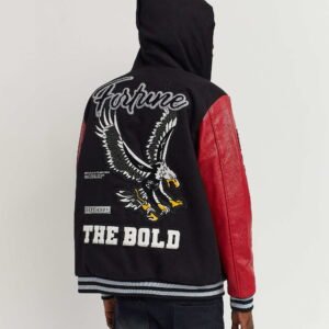 Fortune The Bold Hooded Patched Wool Varsity Jacket *Limited Edition*