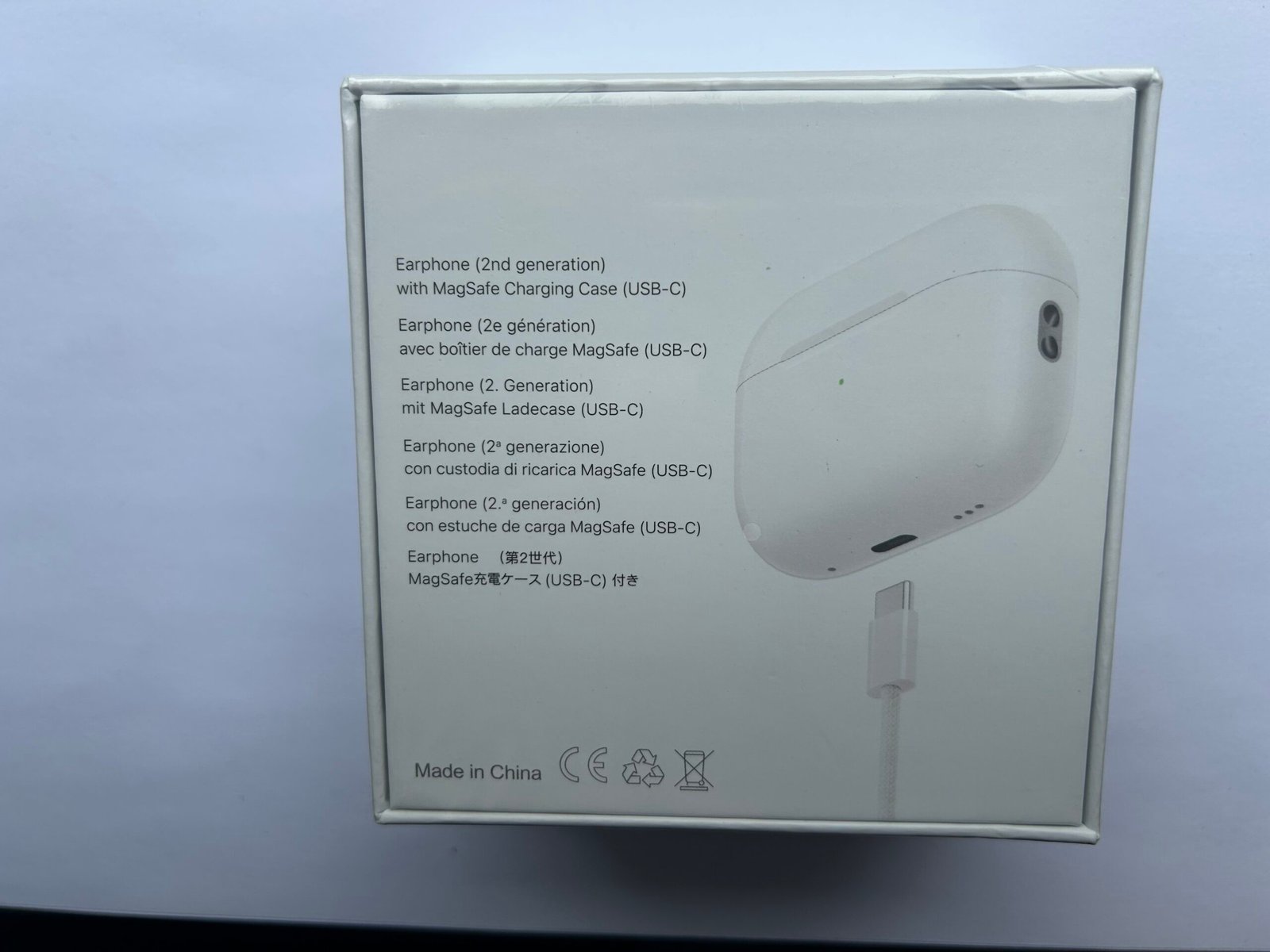 iPhone AirPodz Pro 2 (No ANC) Wireless Bluetooth Headphones In-Ear Earbuds with MagSafe Charging Case – White - Image 7