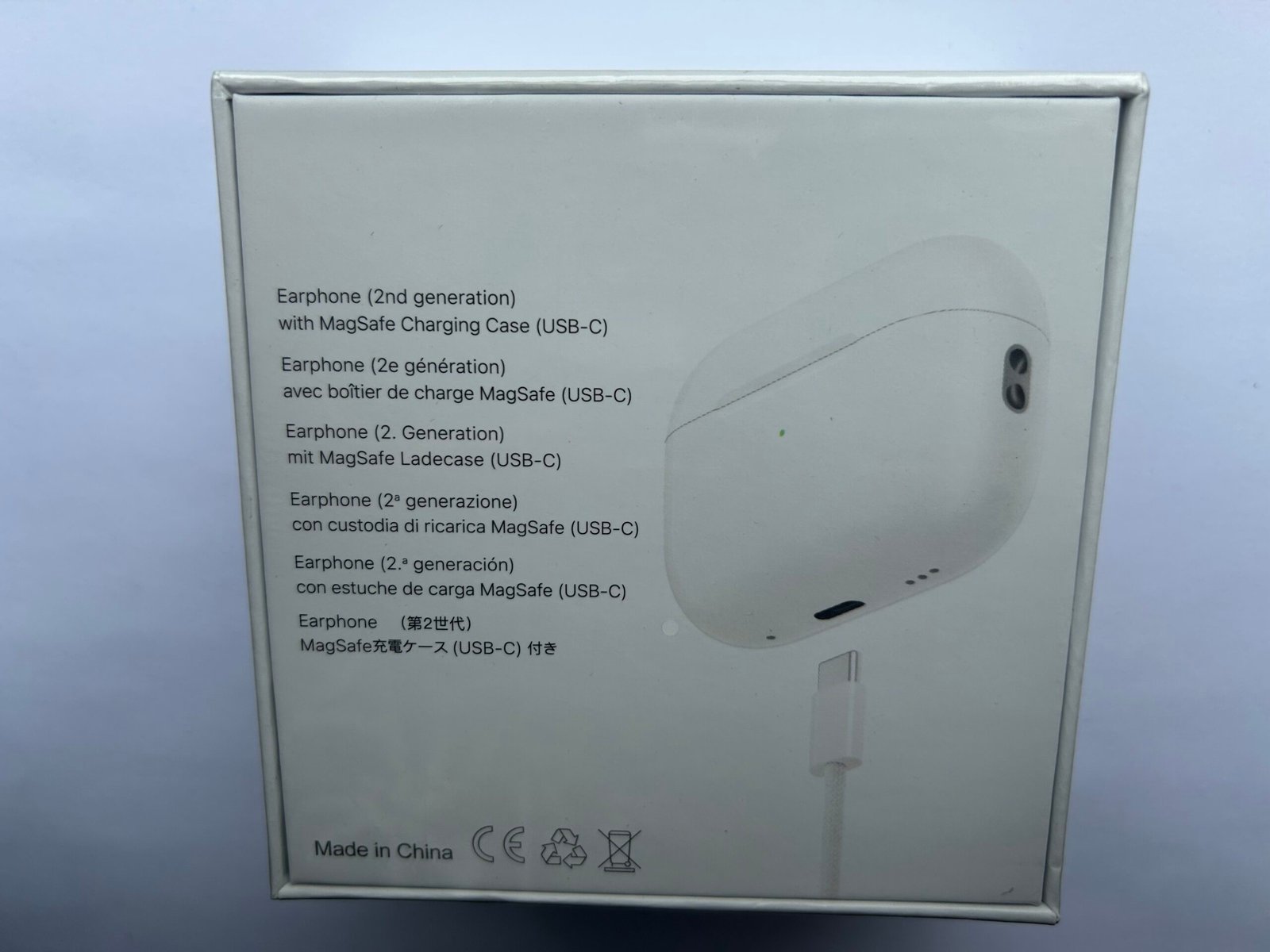 iPhone AirPodz Pro 2 (No ANC) Wireless Bluetooth Headphones In-Ear Earbuds with MagSafe Charging Case – White - Image 6