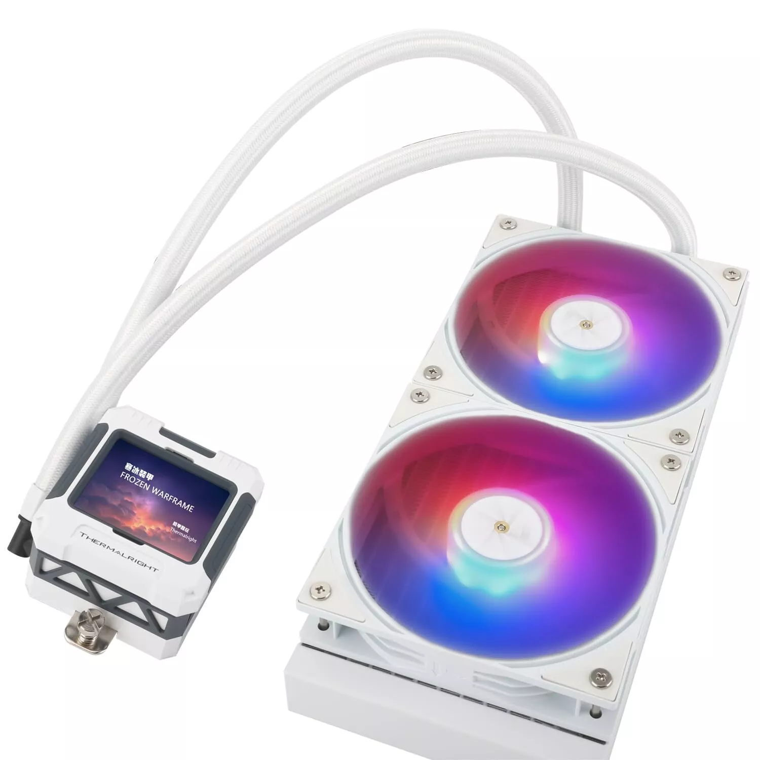 Frozen 240 Hydro Liquid CPU Cooler ARGB AIO (White) - Image 4