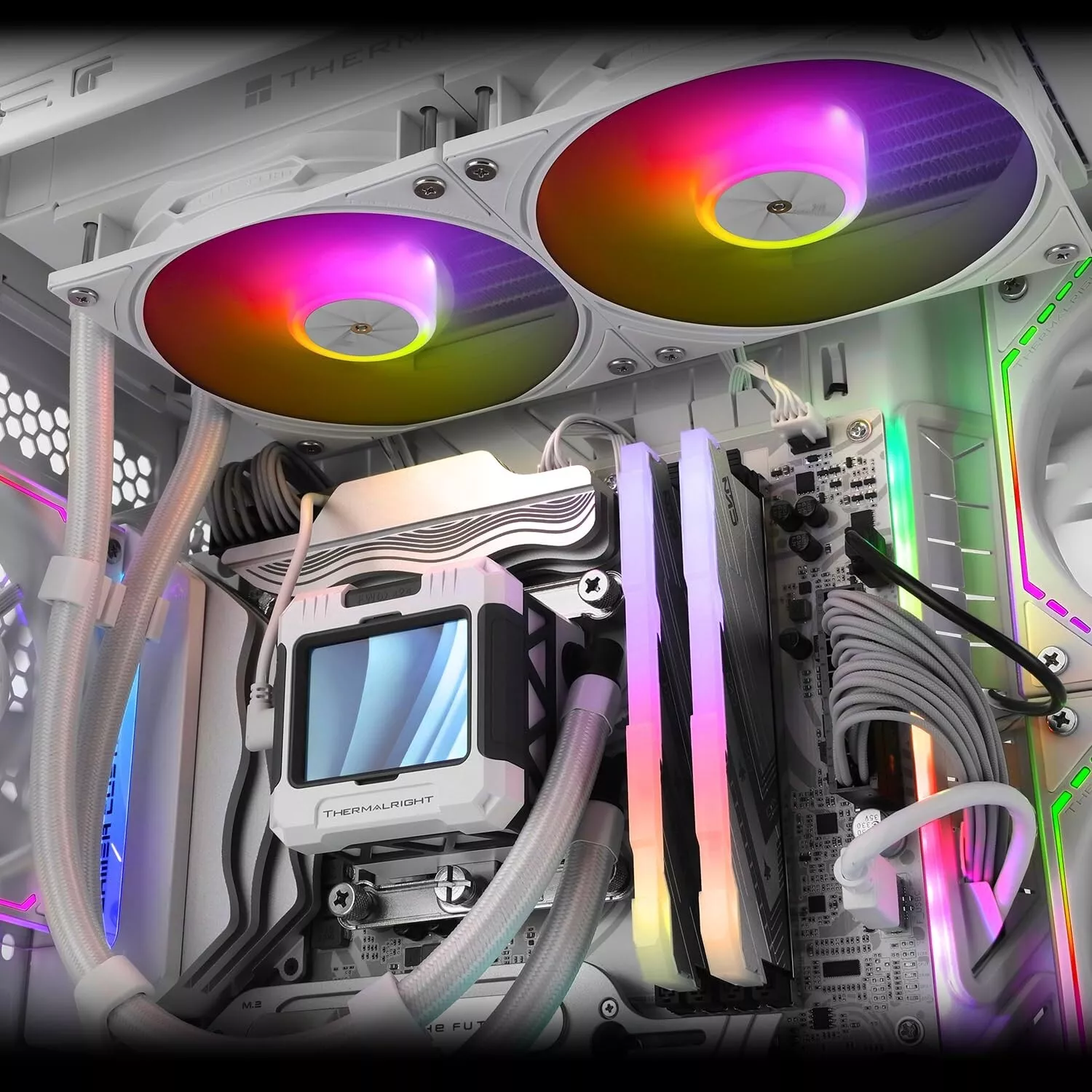 Frozen 240 Hydro Liquid CPU Cooler ARGB AIO (White) - Image 8