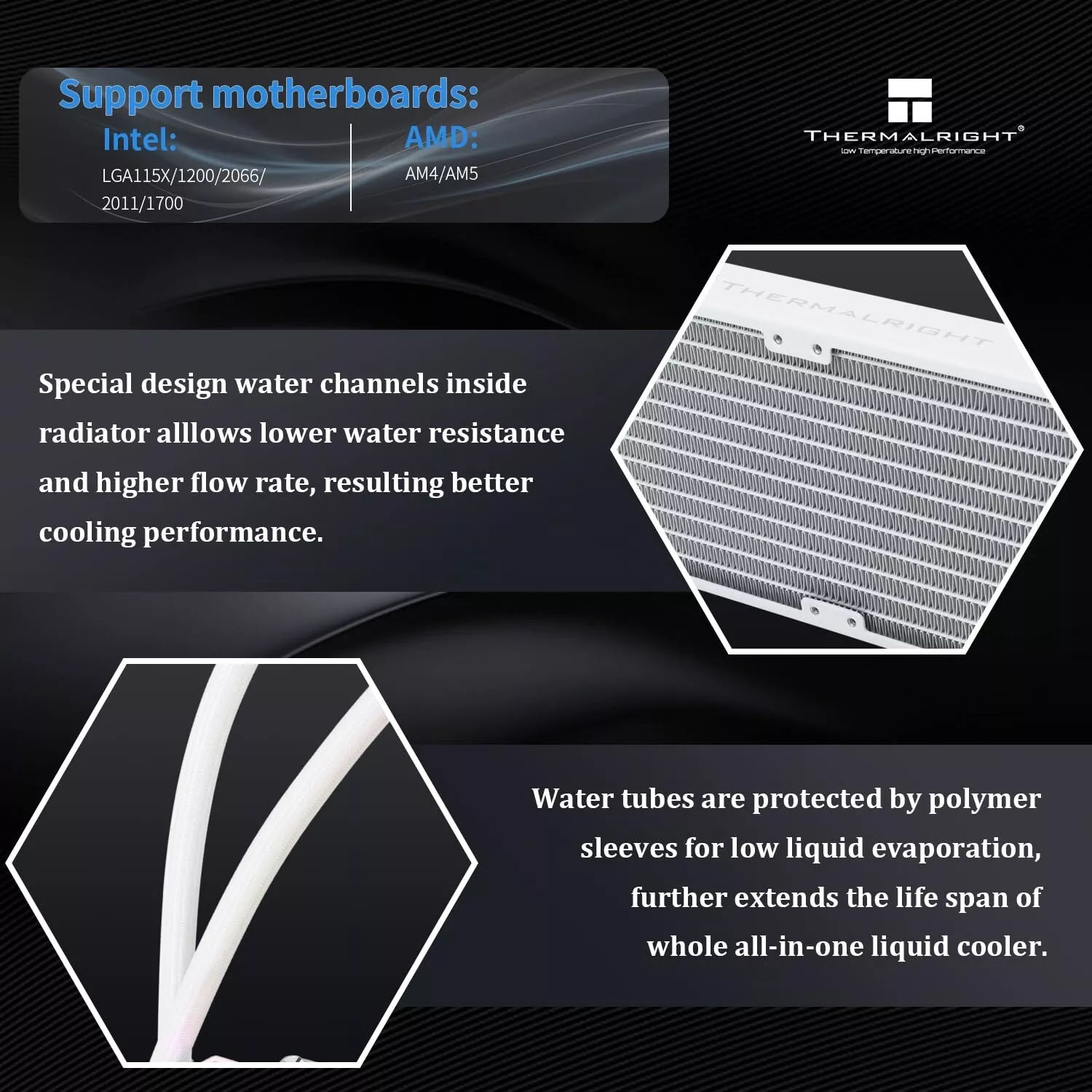 Frozen 240 Hydro Liquid CPU Cooler ARGB AIO (White) - Image 12