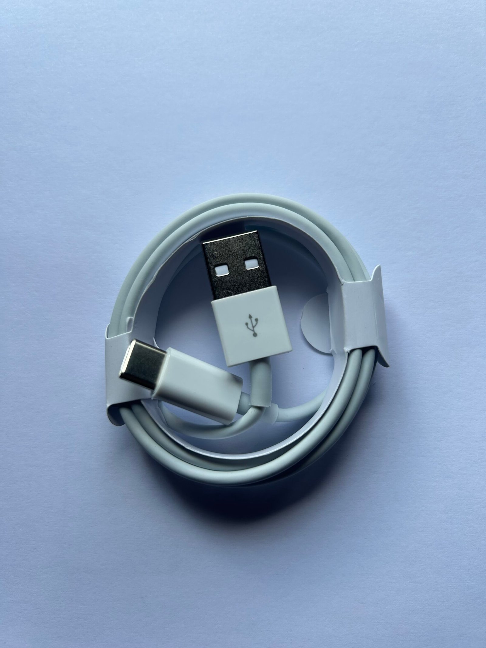 iPhone USB-A to USB-C Fast Charger Cable 6A Universal White 1M