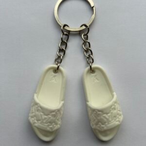 LV Slides Keychain – Collectible Accessory Gift - White