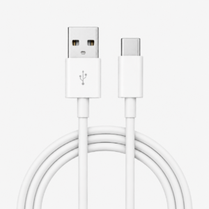 USB-A to USB-C Fast Charger Cable 6A Universal White 1M