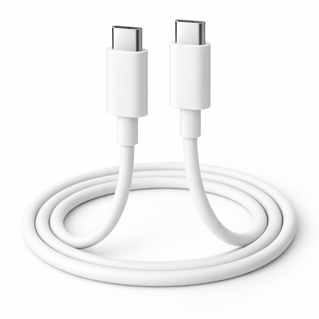 USB-C Fast Charger Cable 5A White 1M - Image 3