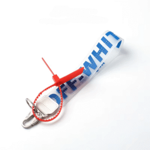 Off-White PVC Lanyard Keychain